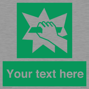 Custom Break Glass Sign